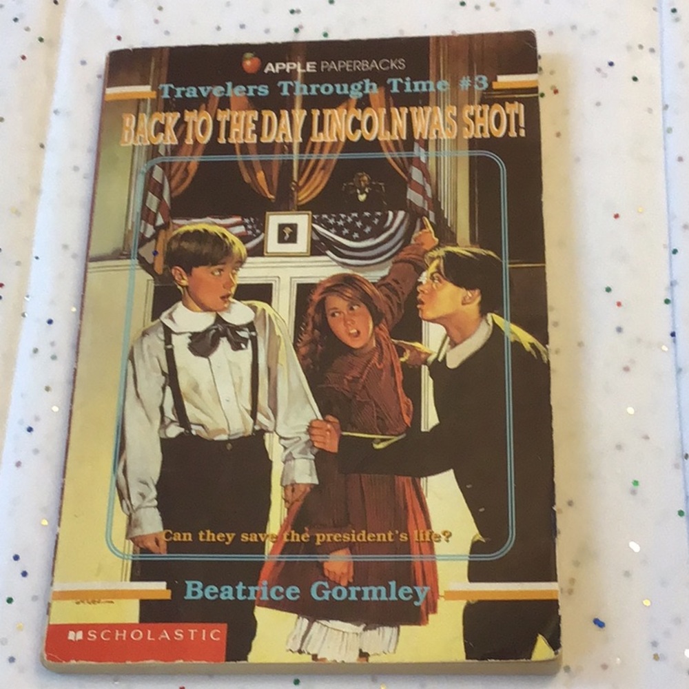 🌀2/$6🌀Travelers Through Time, Back to the Day Lincoln was Shot, paperback